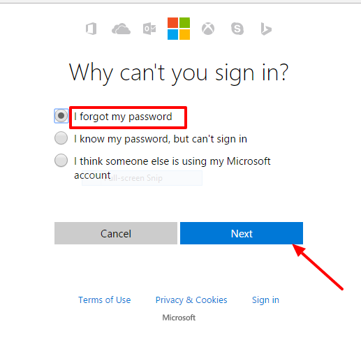 reset your hotmail password 1-choose-the-correct-option-reset your hotmail password