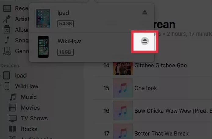 Eject your iPod 