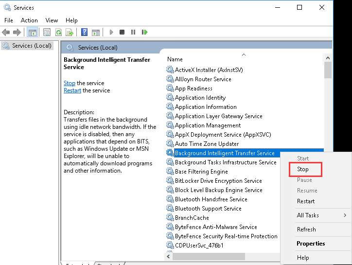 fix the Windows error 0x800705b4