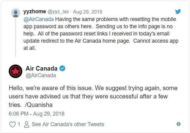 air-canada-data-breach-tweet