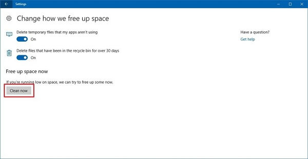 Free Up Storage Space