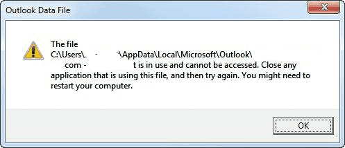  0x8004010f outlook 2013 error