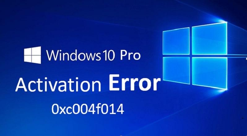 Windows 10 Pro Activation Error 0xc004f014